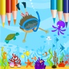 Coloring Book: Fish & Ocean Paradise
