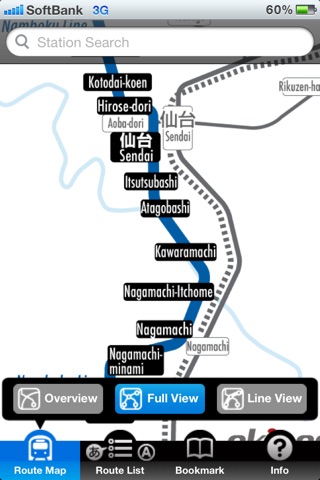 ekipedia Subway Map  Sendai (Subway Guide) screenshot 2