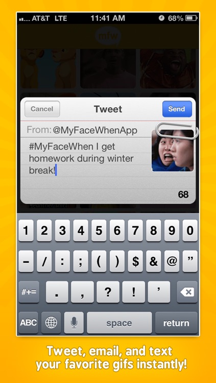 MyFaceWhen - Animated GIF Text App screenshot-3