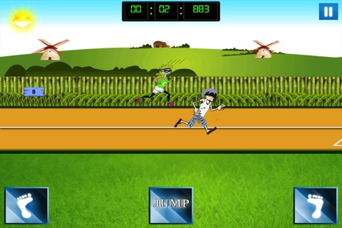 Hippies Hurdles Games - The 70' coolest sports games - Free Edition screenshot 3