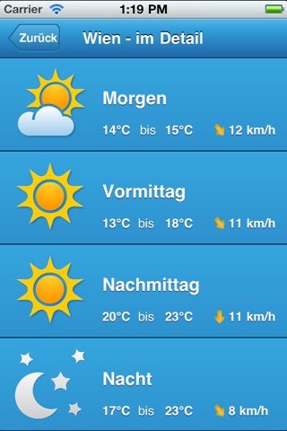 Wetter in Wien screenshot 4