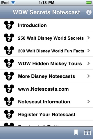 Walt Disney World Secrets Notescast