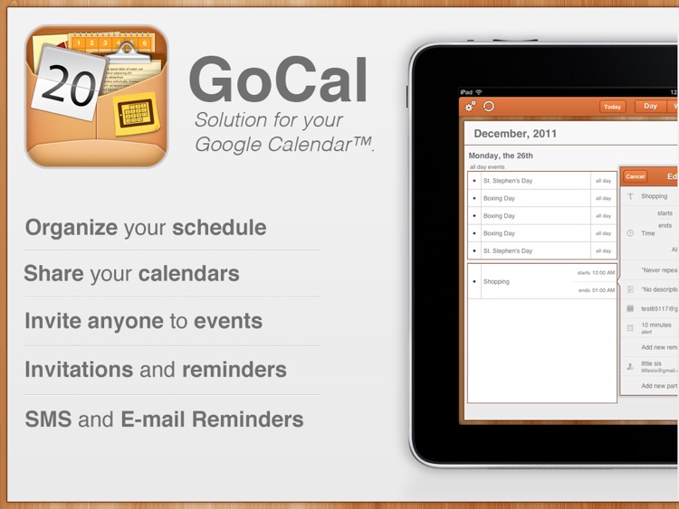 GoCal for Google Calendar™ HD