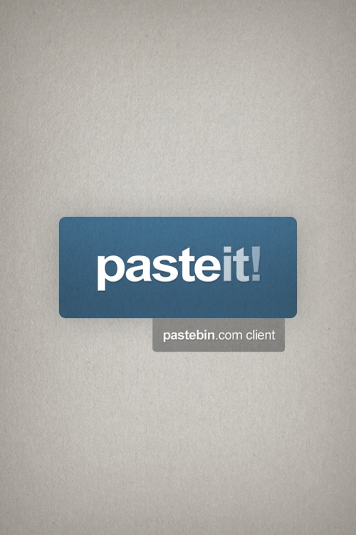 PasteIt - Pastebin.com client