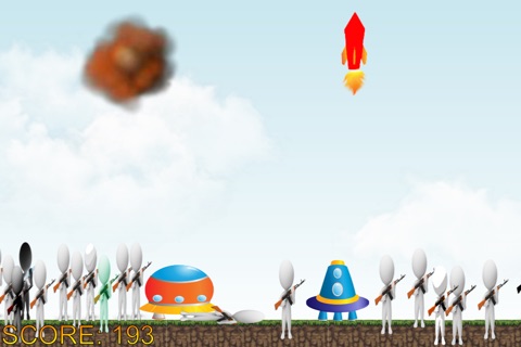 Rockets and UFO's  - Cute flappy style for cookie kids screenshot 4