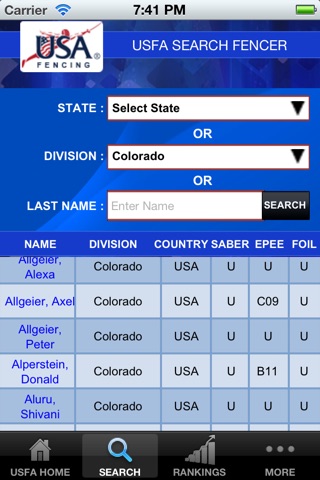 USA Fencing screenshot 2