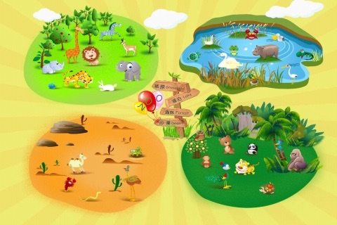 儿童动物世界iPhone screenshot 2