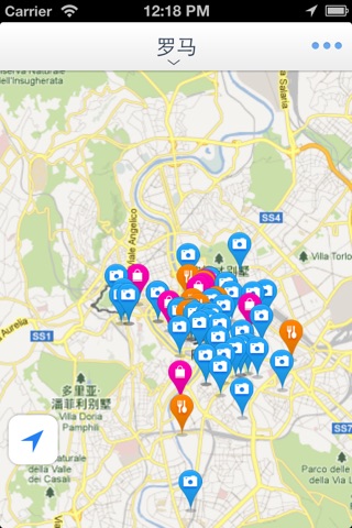 罗马离线地图（离线地图、罗马地铁、GPS导航） screenshot 2