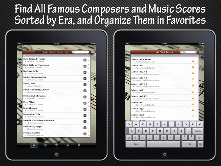 Piano Music Scores