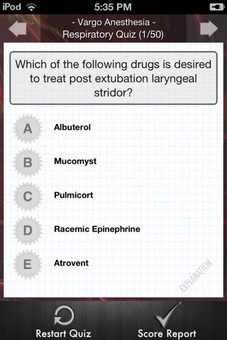 Respiratory Quiz screenshot 3