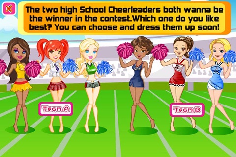 High School Cheerleader Contest : Dress Up Game screenshot 2