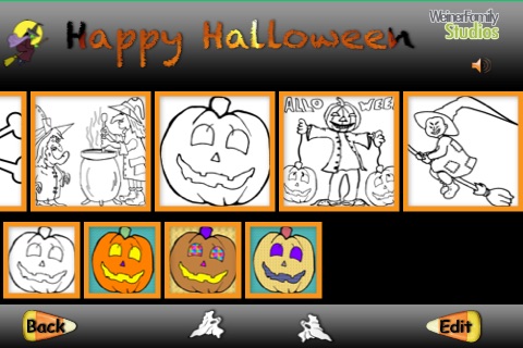 Coloring Pages - Spooky coloring book for kids full of fun monsters like zombies, witches,  ghosts and vampires screenshot 2