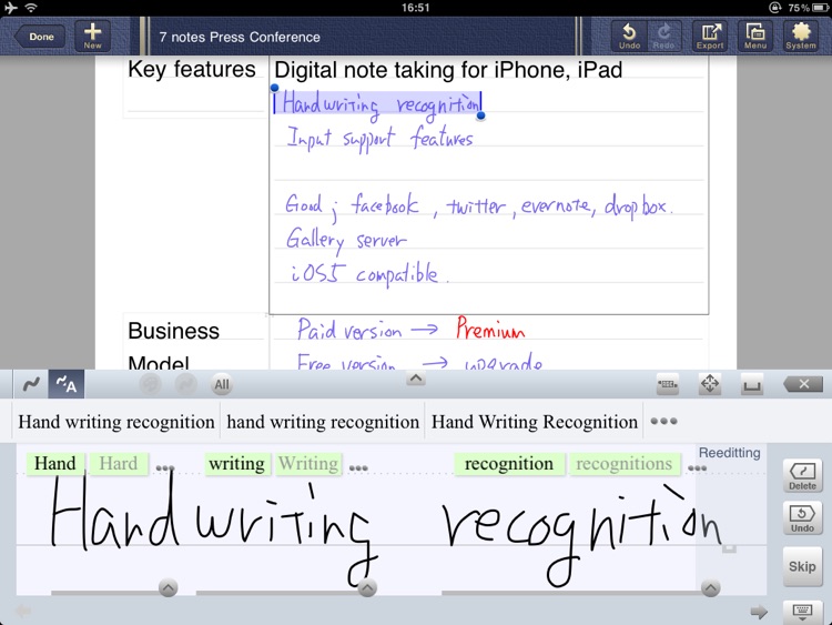 Smart Writing Tool - 7notes HD Premium