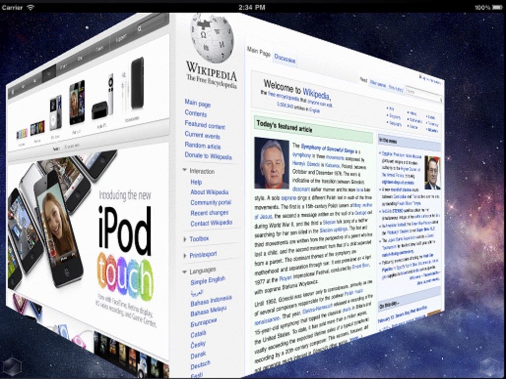 3D Web Browser Free screenshot 3