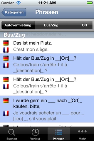Deutsch Französisch Wörterbuch screenshot 4