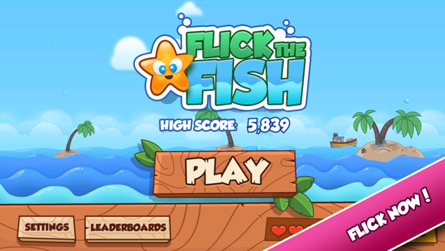 ‎釣魚王: Flick The Fish Screenshot