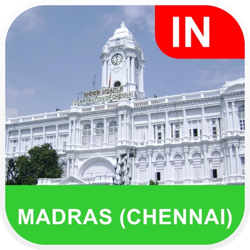 Madras (Chennai), India Map - PLACE STARS