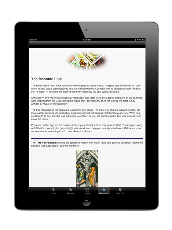 Masonic Tarot for iPad