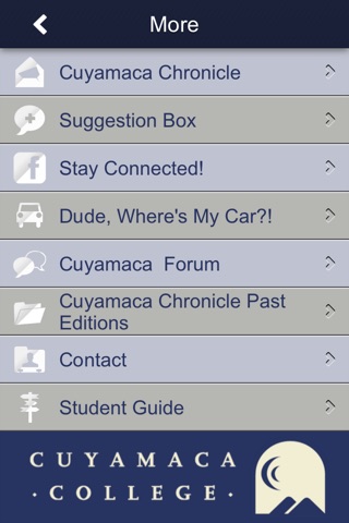 Cuyamaca College Official App screenshot 2