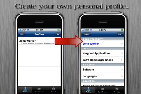 Resume App screenshot 2