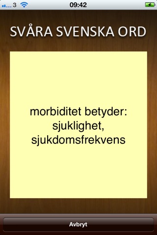 Svåra Svenska Ord screenshot 3