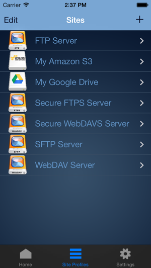 ‎WebDrive – WebDAV, SFTP, FTP Secure File Transfer Client Screenshot