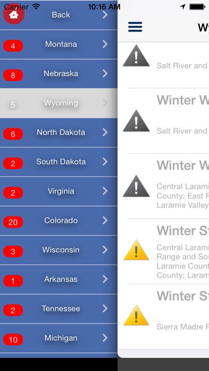 Severe Weather from NOAA/NWS