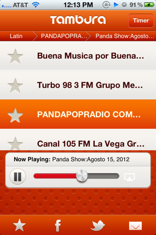Tambura Latinos Radio : portuguese, spanish and Latin music screenshot 3