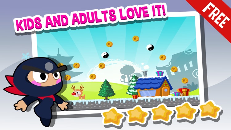 Ninja Jump Christmas 2013 Edition - Fun Clumsy Santa Claus Arcade Game For Boys And Girls FREE screenshot-3