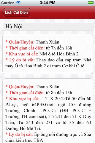 Lịch Cắt Điện! screenshot 3