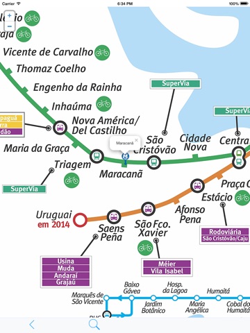 リオメトロ ­ トランスポートの地図 - リオデジャネイロオフラインマップのおすすめ画像4