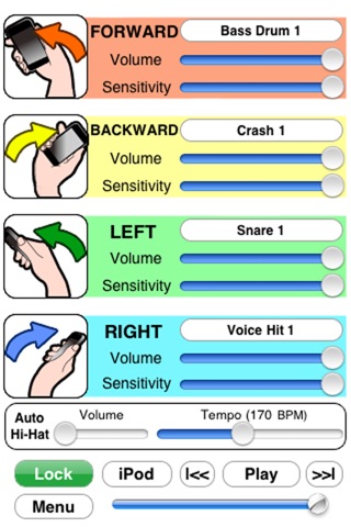 MotionDrum Lite screenshot 4