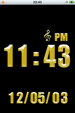 Gold Alarm Clock screenshot 2