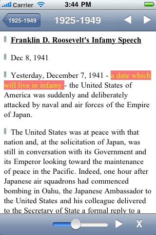 US Historical Documents & Speeches screenshot 4