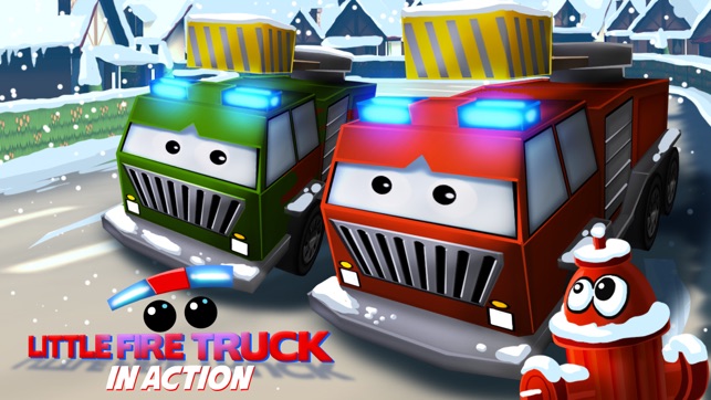 Little Fire Truck in Action - Driving Game With Cartoon Grap(圖1)-速報App