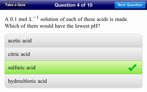 Excel HSC Chemistry Quick Study screenshot 2