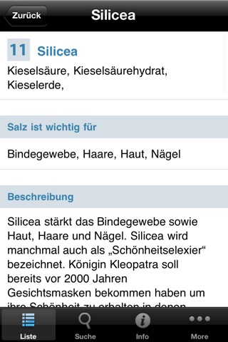 Schüßler Salze screenshot 3