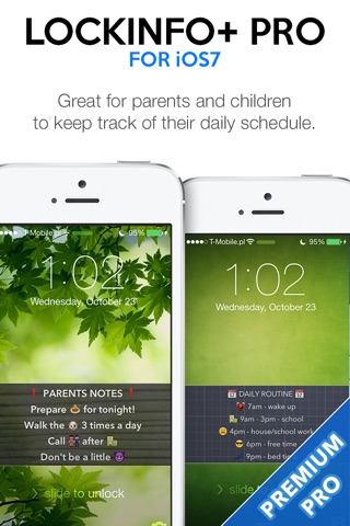 LockInfo+ PRO for iOS7 - Custom Texts, ICE and Contact Details on LockScreen Wallpaper screenshot 3