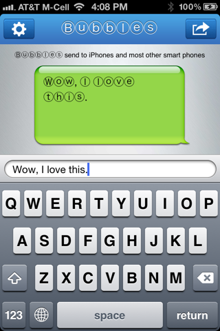 Bubble Text screenshot 2