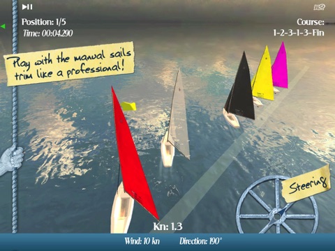 CleverSailing Mobile HD - Sailboat Racing Game for iPad screenshot 2
