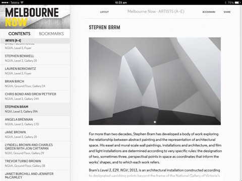 Melbourne Now Ebook screenshot 4