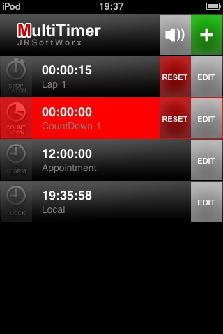 Multitimer - Unbegrenzte Countdowns, Stopuhren, Wecker und Zeitanzeigen screenshot 4