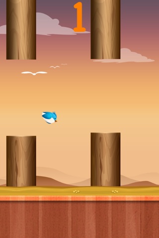 Brave Jinny--The flappy adventure of a flying birdie-play with your friends on Facebook&Tweete screenshot 2
