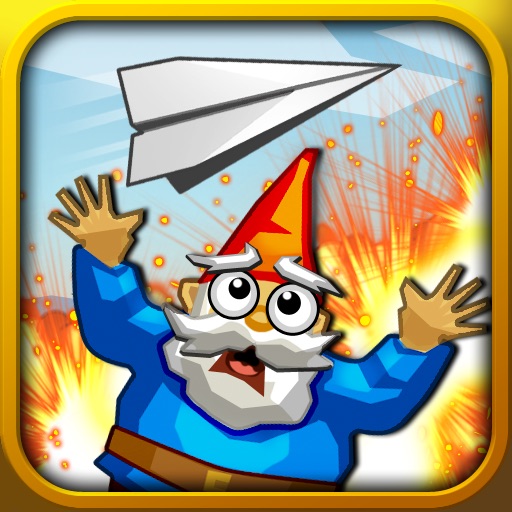 Paper Glider vs. Gnomes iOS App