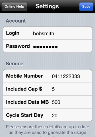 Optus Mobile Usage screenshot 4