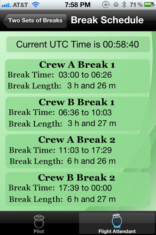 Crew Breaks