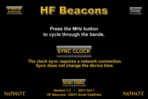 HF Beacons screenshot 2