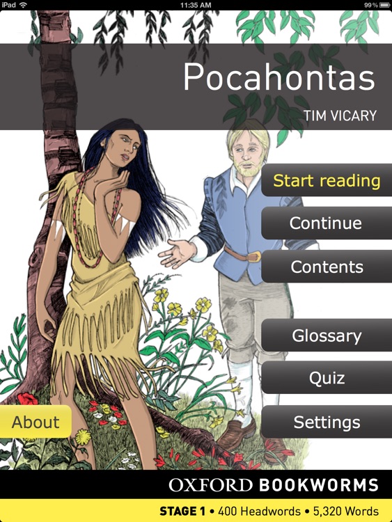 Pocahontas: Oxford Bookworms Stage 1 Reader (for iPad)