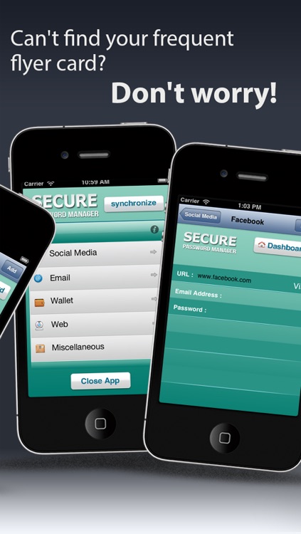 Secure Credit Cards & Password Storage