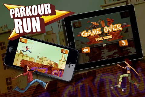 Parkour Run - Grim Oz Freestyle Rooftop Running (Free Game) screenshot 3